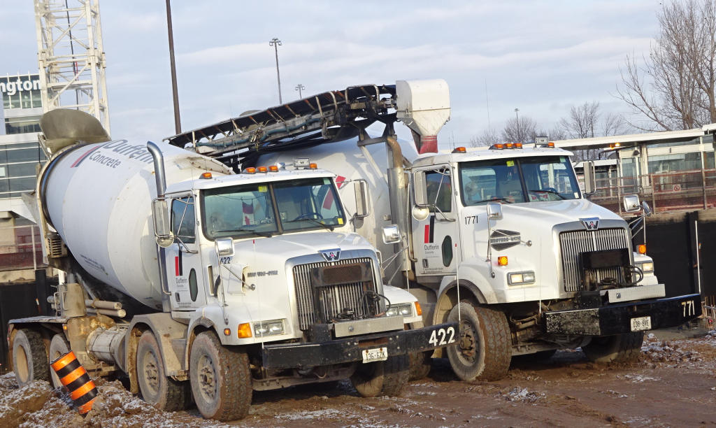 Concrete trucks