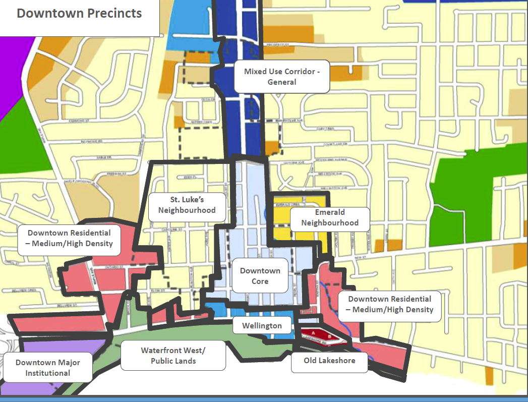 Downtown precincts