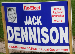 Election - Dennison sign