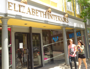 Elizabeth Interiors - Brant Street sign
