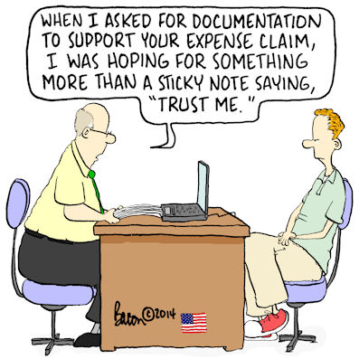 Expense claim cartoon