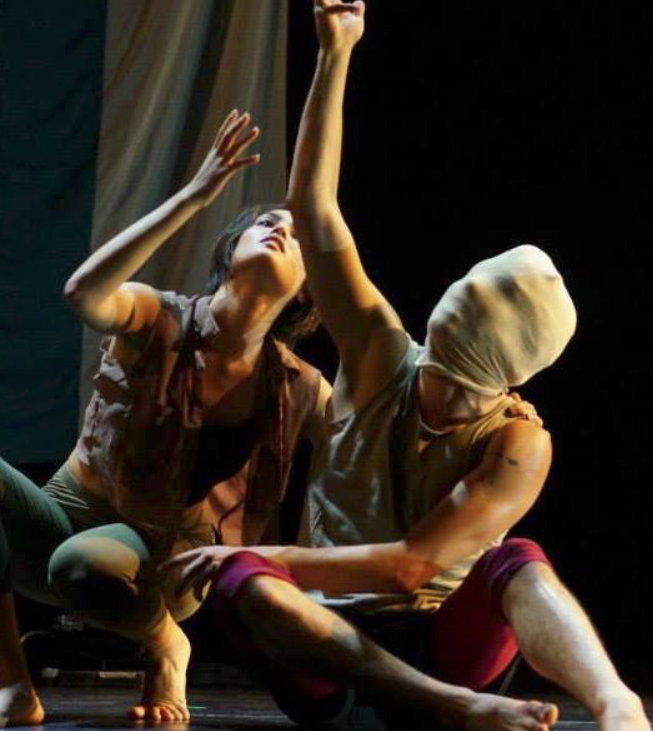 FORM two dancers - one masked