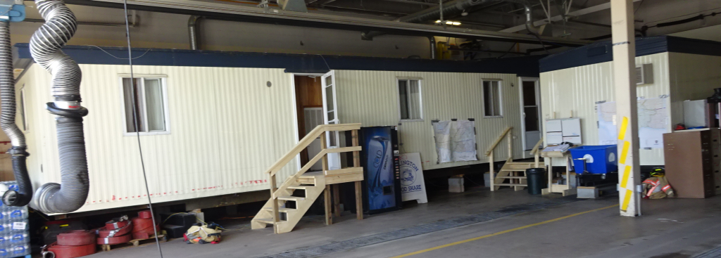 Fire department - trailer town for fire fighters