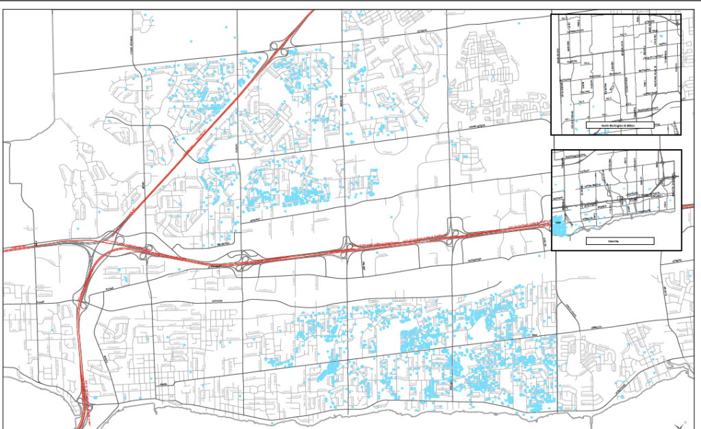 Flood map - Halton as of Aug 27-14