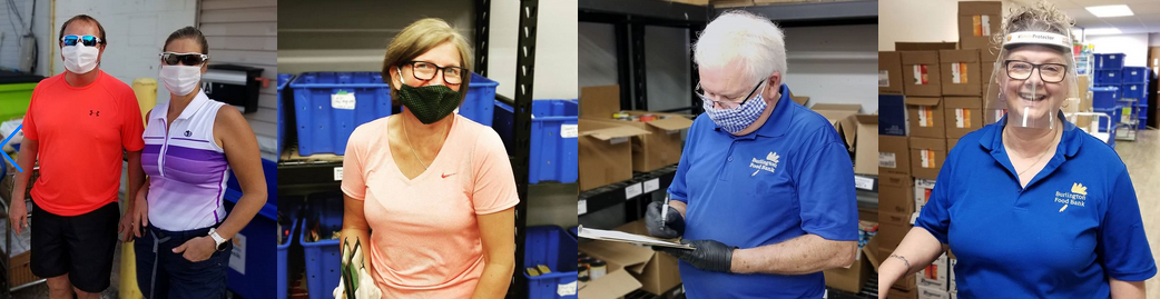 Food bank volunteers