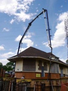 Freeman - cement being poured