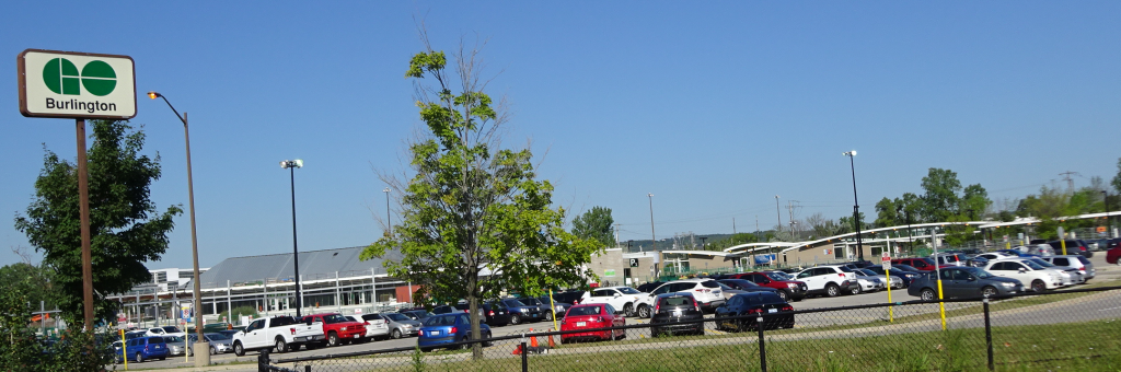 GO parking with BURL sign