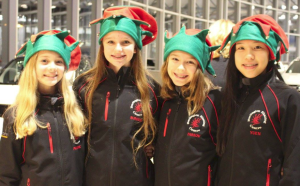 Girls from skate club