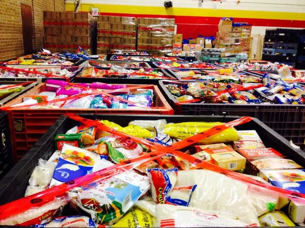 Giving back - loaded bins
