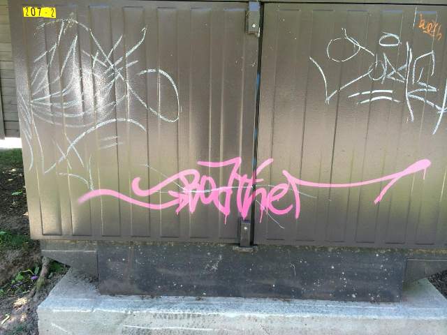 Graffitti June 26 - on hydro box