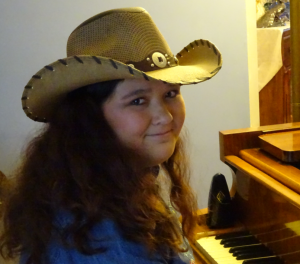 Hayley Varall - sweet smile at piano