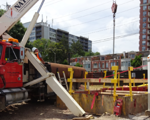 Hospital - 20 inch pipe going under road