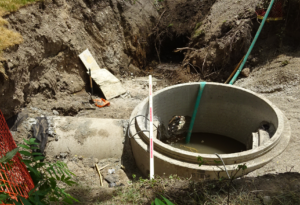 Hospital - storm water pipes