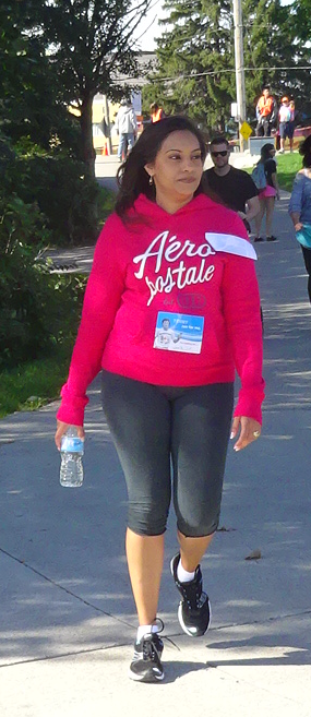Lady with name tag