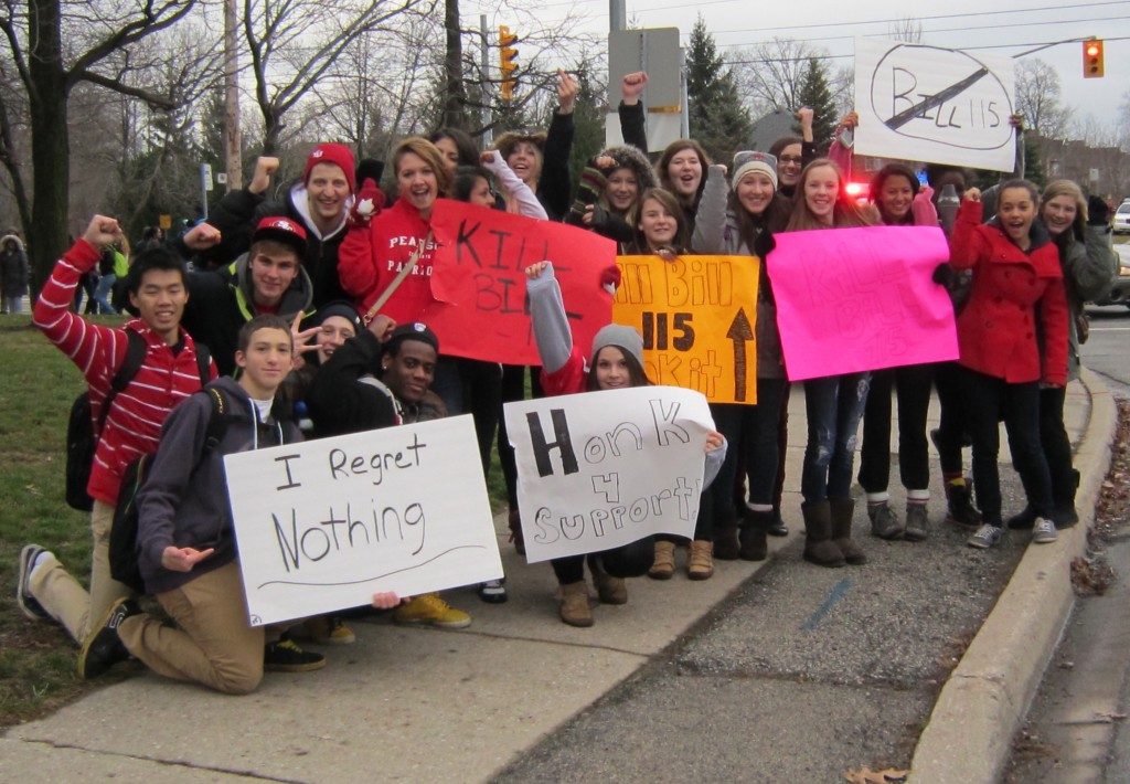 lester-pearson-students-with-signs-1024x710
