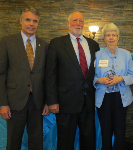 Linda McKay with Mayor and Searles