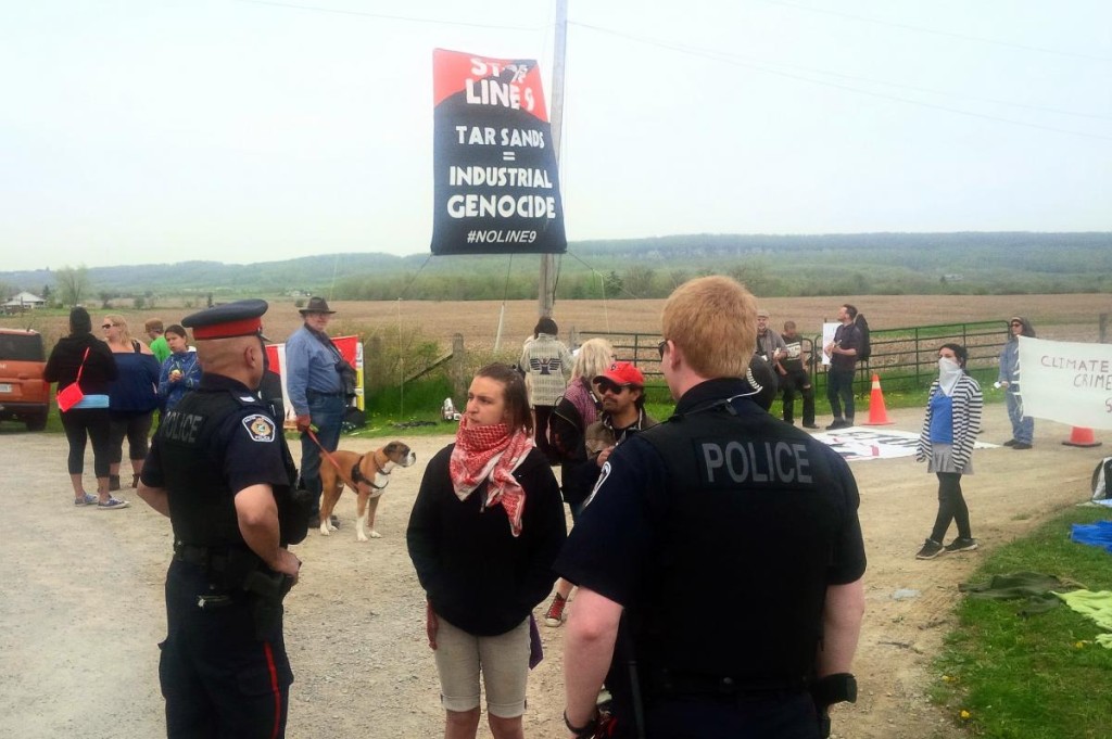 Line 9 demonstration May 20-14