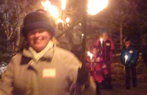 Lowville equinox - lady with torch