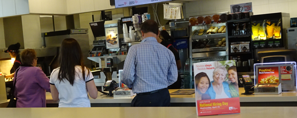 McDonalds - sales counter