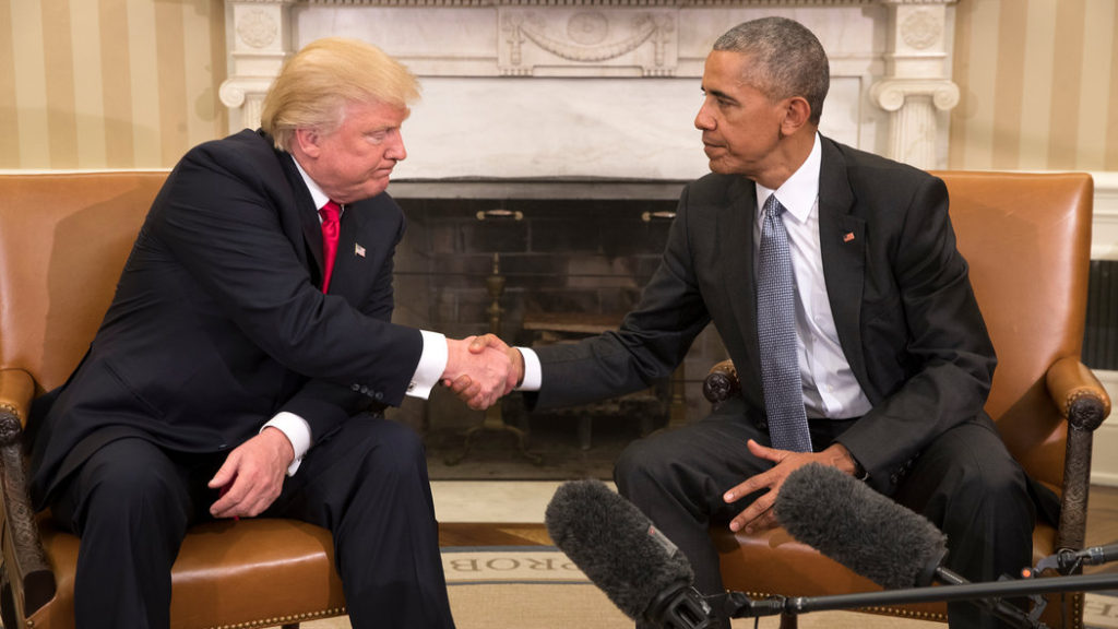 Obama and trump