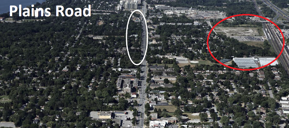 Plains Road - aerial includes Waterdown + GO
