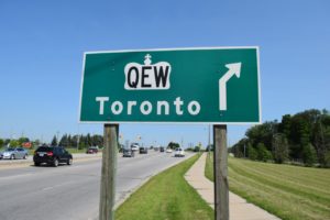 QEW sign