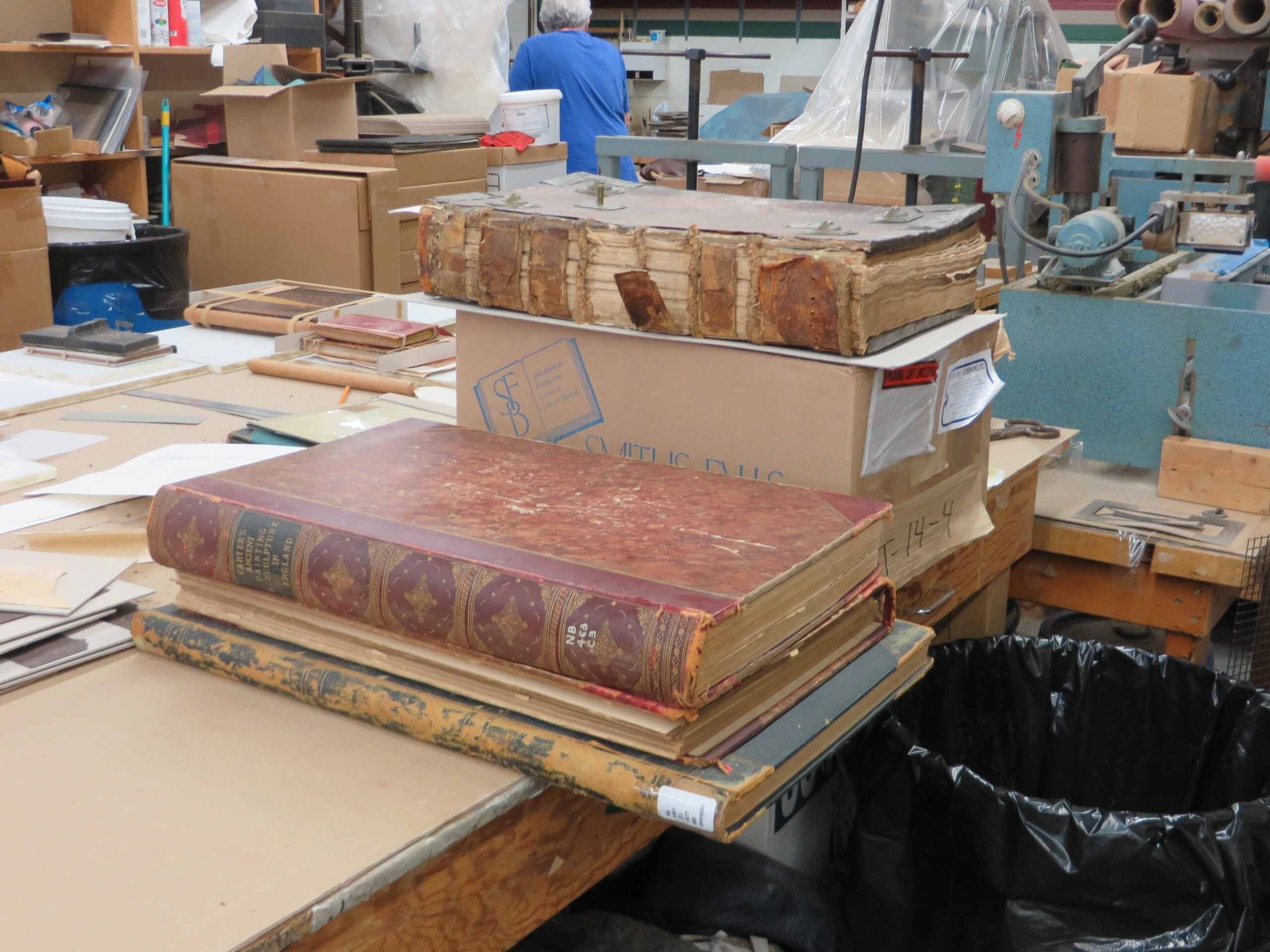 RR books in for restoration