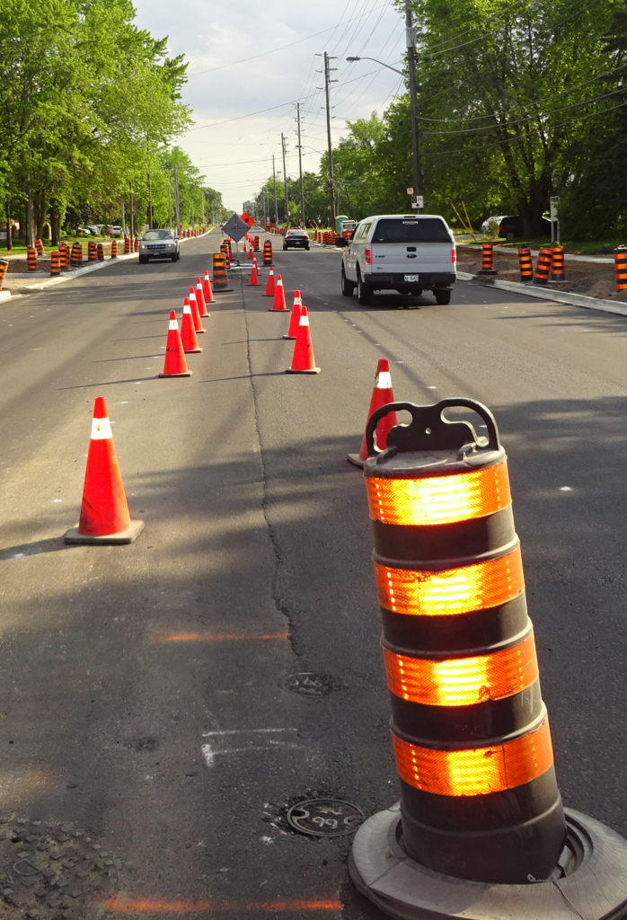 Road work close to complete