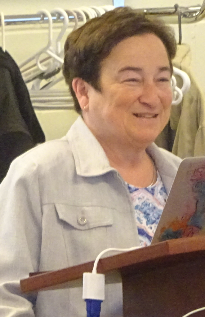 Sue Connor at mike