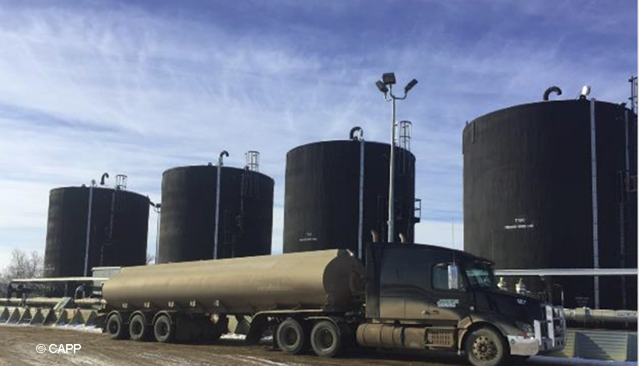 Tanker and oil storage