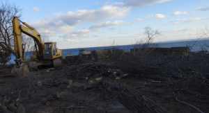 Tim Horton property - top of bank issue