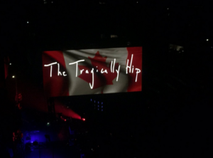 Tragically hip - flag at night