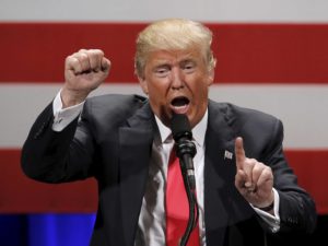 Trump fist up