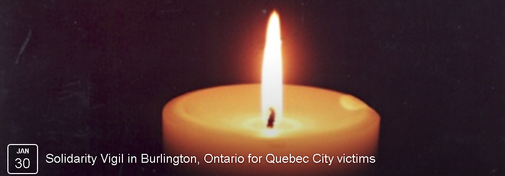 Vigil for those killed in quebec