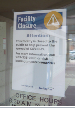 closed sign city hall