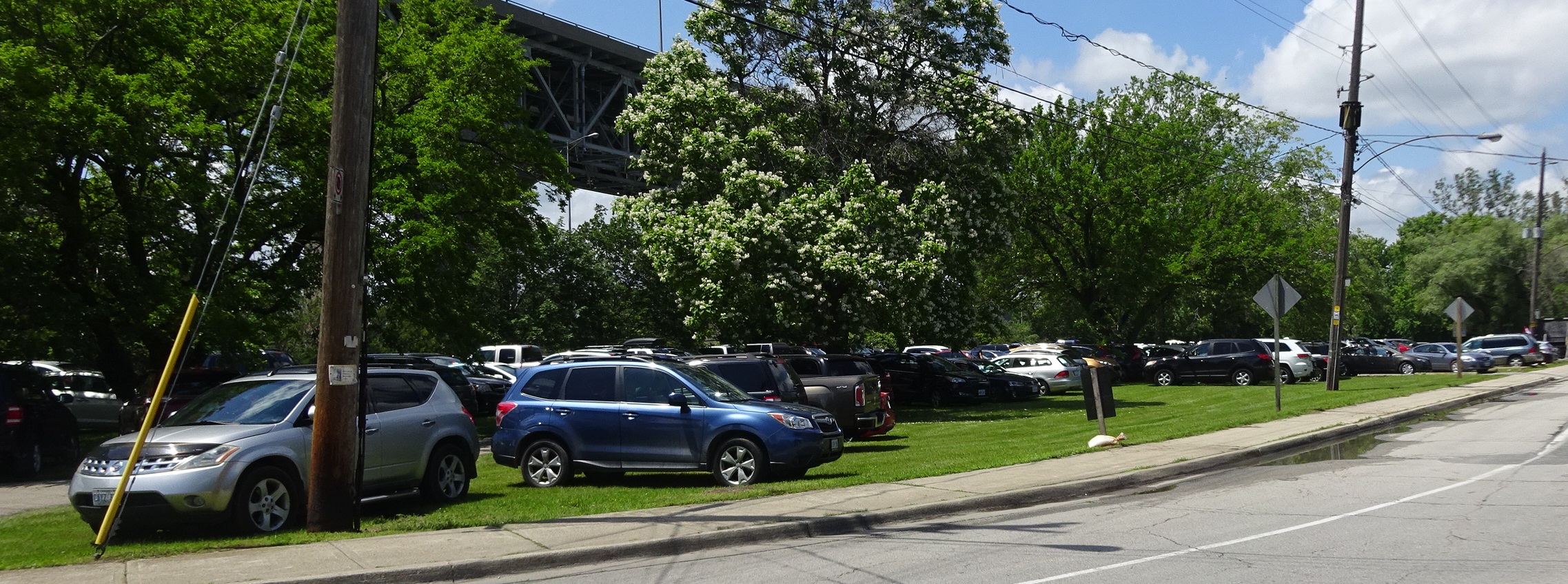 parking - wherever you could find space