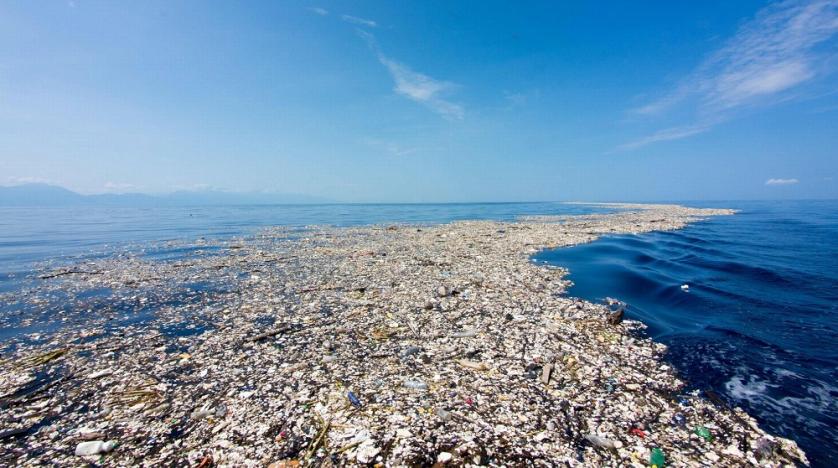 plastic in ocean
