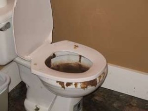 Sewer backup in business.