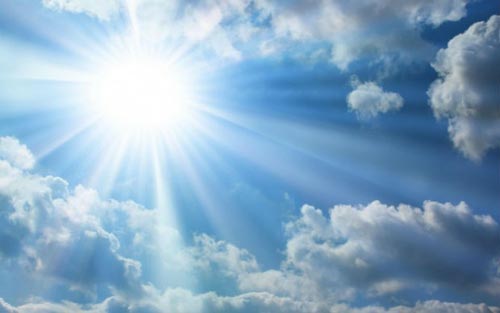 sun bright
